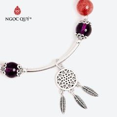 Vòng tay đá Thạch anh tự nhiên phối charm - Mẫu VC0766 - Ngọc Quý