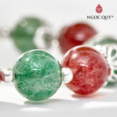 : Vòng tay đá Thạch anh tự nhiên phối charm - Mẫu VC0768 - Ngọc Quý