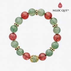 Vòng tay đá Thạch anh tự nhiên phối charm - Mẫu VC0769 - Ngọc Quý
