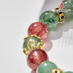 Vòng tay đá Thạch anh tự nhiên phối charm - Mẫu VC0769 - Ngọc Quý