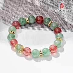 Vòng tay đá Thạch anh tự nhiên phối charm - Mẫu VC0769 - Ngọc Quý