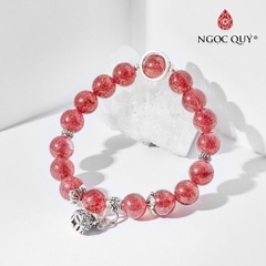 Vòng tay đá Thạch anh tự nhiên phối charm - Mẫu VC0770 - Ngọc Quý