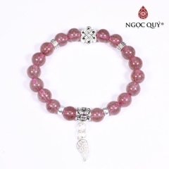 Vòng tay đá Thạch anh tự nhiên phối charm - Mẫu VC0773 - Ngọc Quý