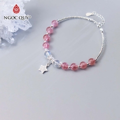 Vòng tay đá Thạch anh tự nhiên phối charm - Mẫu VC0775 - Ngọc Quý