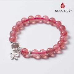 Vòng tay đá Thạch anh tự nhiên phối charm - Mẫu VC0779 - Ngọc Quý