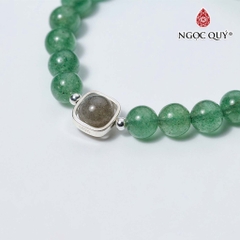 Vòng tay đá Thạch anh tự nhiên phối charm - Mẫu VC0780 - Ngọc Quý