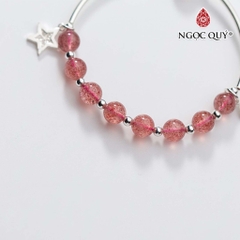 Vòng tay đá Thạch anh tự nhiên phối charm - Mẫu VC0782 - Ngọc Quý