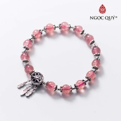 Vòng tay đá Thạch anh tự nhiên phối charm - Mẫu VC0783 - Ngọc Quý