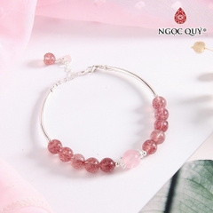 Vòng tay đá Thạch anh tự nhiên phối charm - Mẫu VC0792 - Ngọc Quý