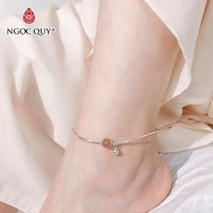 Vòng tay đá Thạch anh tự nhiên phối charm - Mẫu VC0793 - Ngọc Quý