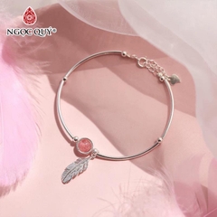 Vòng tay đá Thạch anh tự nhiên phối charm - Mẫu VC0794 - Ngọc Quý