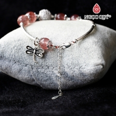 Vòng tay đá Thạch anh tự nhiên phối charm - Mẫu VC0798 - Ngọc Quý