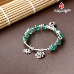 Vòng tay đá Thạch anh tự nhiên phối charm - Mẫu VC0799 - Ngọc Quý
