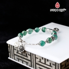 Vòng tay đá Thạch anh tự nhiên phối charm - Mẫu VC0799 - Ngọc Quý