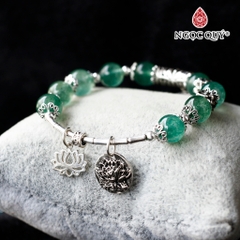 Vòng tay đá Thạch anh tự nhiên phối charm - Mẫu VC0799 - Ngọc Quý