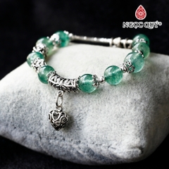 Vòng tay đá Thạch anh tự nhiên phối charm - Mẫu VC0799 - Ngọc Quý