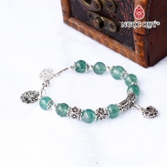 Vòng tay đá Thạch anh tự nhiên phối charm - Mẫu VC0799 - Ngọc Quý