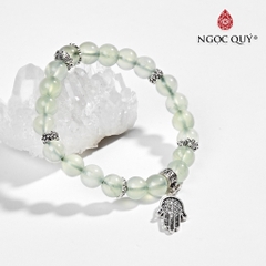 Vòng tay đá Thạch anh tự nhiên phối charm - Mẫu VC0809 - Ngọc Quý