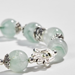 Vòng tay đá Thạch anh tự nhiên phối charm - Mẫu VC0810 - Ngọc Quý