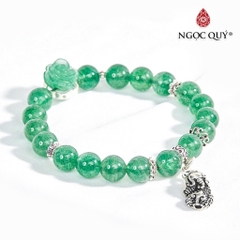 Vòng tay đá Thạch anh tự nhiên phối charm - Mẫu VC0818 - Ngọc Quý