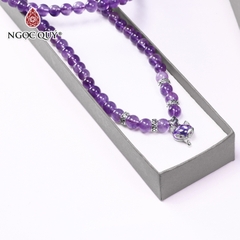 Vòng tay đá Thạch anh tự nhiên phối charm - Mẫu VC0820 - Ngọc Quý