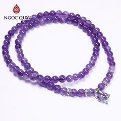 Vòng tay đá Thạch anh tự nhiên phối charm - Mẫu VC0820 - Ngọc Quý