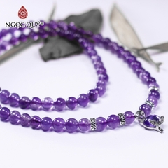 Vòng tay đá Thạch anh tự nhiên phối charm - Mẫu VC0820 - Ngọc Quý