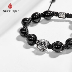 Vòng tay đá Thạch anh tự nhiên phối charm - Mẫu VC0821 - Ngọc Quý