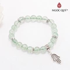 Vòng tay đá Thạch anh tự nhiên phối charm - Mẫu VC0839 - Ngọc Quý
