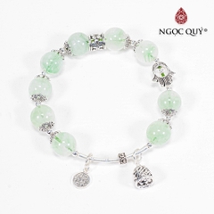 Vòng tay đá Thạch anh tự nhiên phối charm - Mẫu VC0840 - Ngọc Quý