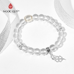 Vòng tay đá Thạch anh tự nhiên phối charm - Mẫu VC0850 - Ngọc Quý