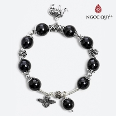 Vòng tay đá Thạch anh tự nhiên phối charm - Mẫu VC0858 - Ngọc Quý