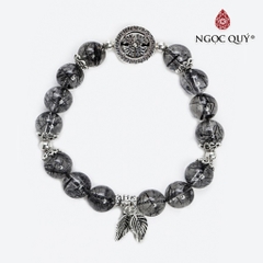 Vòng tay đá Thạch anh tự nhiên phối charm - Mẫu VC0859 - Ngọc Quý