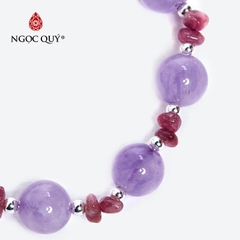 Vòng tay đá Thạch anh tự nhiên phối charm - Mẫu VC0864 - Ngọc Quý