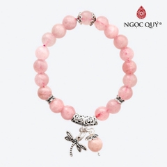 Vòng tay đá Thạch anh tự nhiên phối charm - Mẫu VC0869 - Ngọc Quý