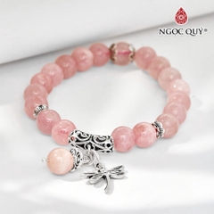 Vòng tay đá Thạch anh tự nhiên phối charm - Mẫu VC0869 - Ngọc Quý