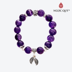 Vòng tay đá Thạch anh tự nhiên phối charm - Mẫu VC0870 - Ngọc Quý