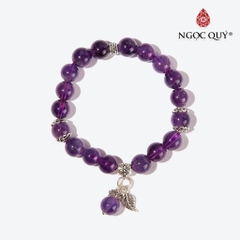 Vòng tay đá Thạch anh tự nhiên phối charm - Mẫu VC0873 - Ngọc Quý