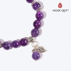 Vòng tay đá Thạch anh tự nhiên phối charm - Mẫu VC0873 - Ngọc Quý