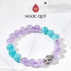 Vòng tay đá Thạch anh tự nhiên phối charm - Mẫu VC0874 - Ngọc Quý