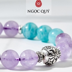 Vòng tay đá Thạch anh tự nhiên phối charm - Mẫu VC0874 - Ngọc Quý
