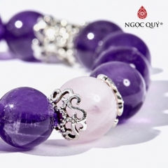 Vòng tay đá Thạch anh tự nhiên phối charm - Mẫu VC0878 - Ngọc Quý