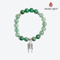 Vòng tay đá Thạch anh tự nhiên phối charm - Mẫu VC0880 - Ngọc Quý