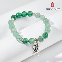 Vòng tay đá Thạch anh tự nhiên phối charm - Mẫu VC0880 - Ngọc Quý