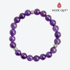 Vòng tay đá Thạch anh tự nhiên phối charm - Mẫu VC0881 - Ngọc Quý