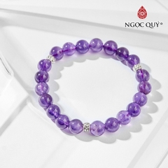 Vòng tay đá Thạch anh tự nhiên phối charm - Mẫu VC0881 - Ngọc Quý