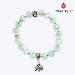 Vòng tay đá Thạch anh tự nhiên phối charm - Mẫu VC0883 - Ngọc Quý