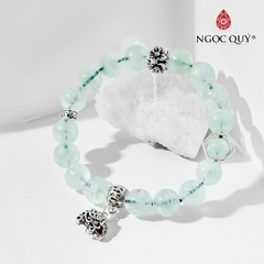 Vòng tay đá Thạch anh tự nhiên phối charm - Mẫu VC0883 - Ngọc Quý