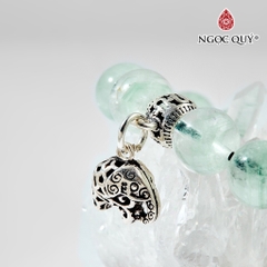 Vòng tay đá Thạch anh tự nhiên phối charm - Mẫu VC0883 - Ngọc Quý