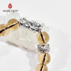 Vòng tay đá Thạch anh tự nhiên phối charm - Mẫu VC0889 - Ngọc Quý